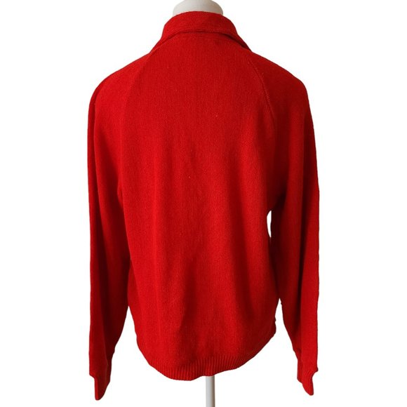 Janzten red orange mohair blend cardigan - Picture 2 of 10